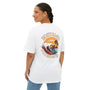 Mens 90s nostalgia beige design Oversized Boxy Tee