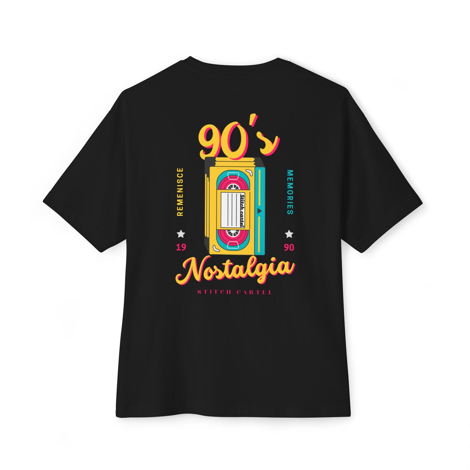 90s Yellow design Nostalgia Oversized Tee