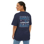 Pink and Blue Surf Naked box Tee