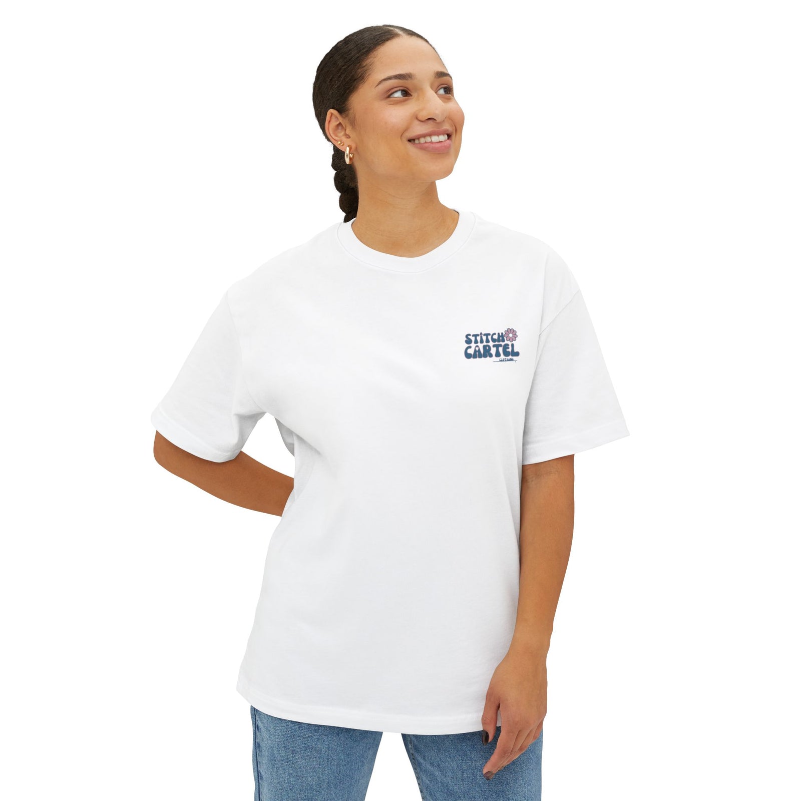 Pink and Blue Surf Naked box Tee