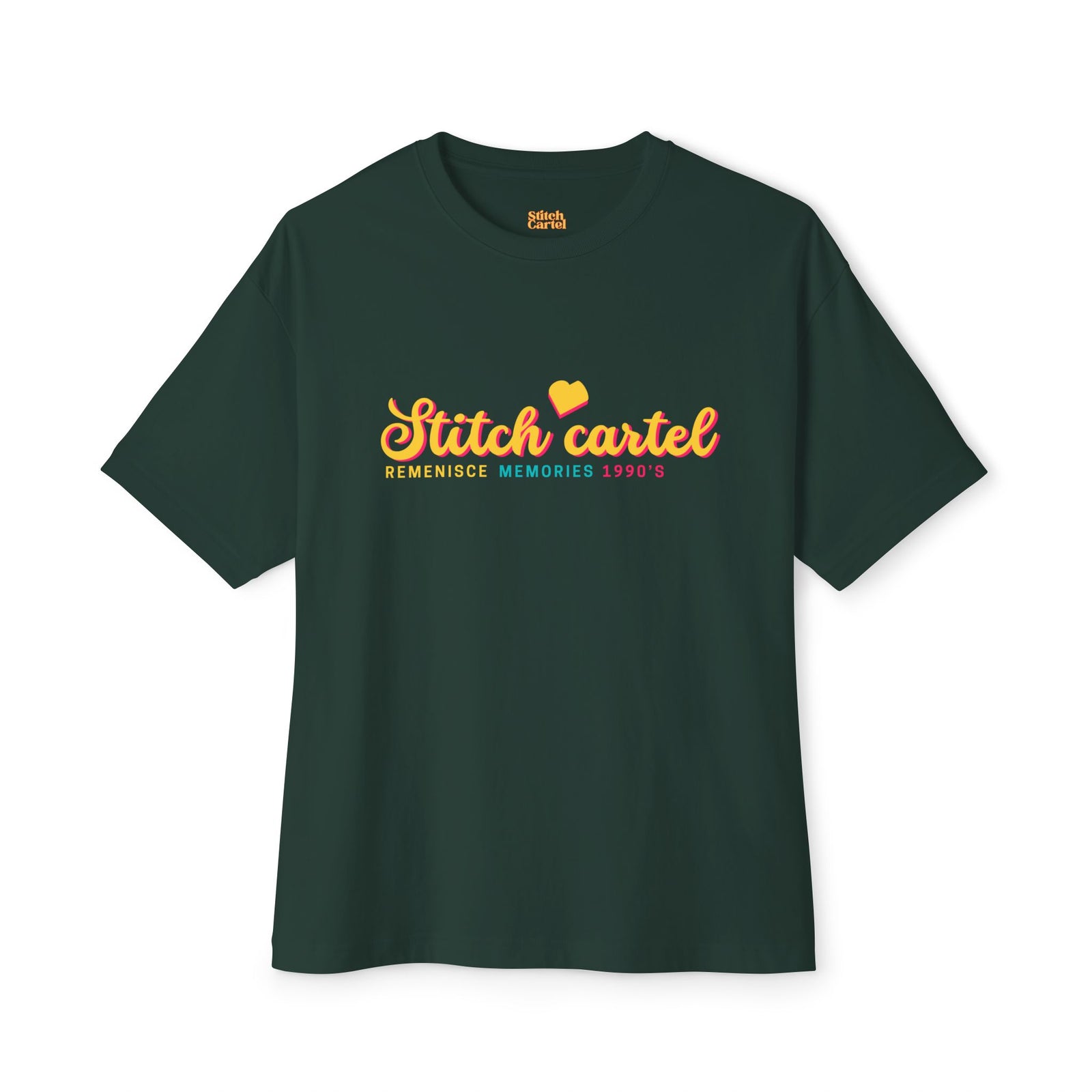 90s Yellow design Nostalgia Oversized Tee
