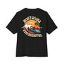 Mens 90s nostalgia beige design Oversized Boxy Tee