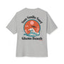 Ghetto beach black design over sized Vintage Box Tee