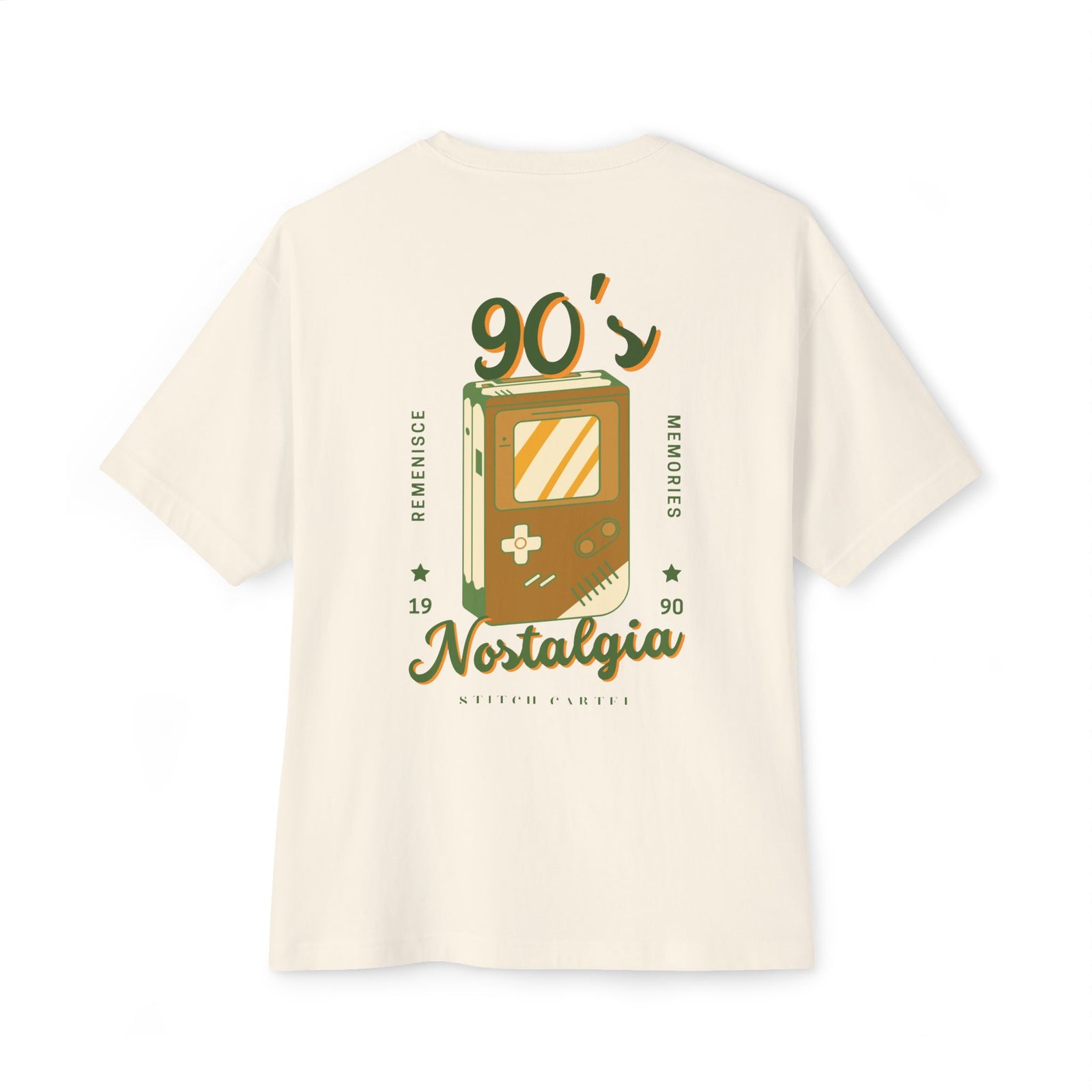 90s green design Nostalgia Oversized Tee