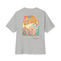 Womans 70’s nostalgia beige design Oversized Boxy Tee