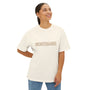 Mens 90s nostalgia beige design Oversized Boxy Tee
