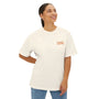 Surf naked orange design Unisex Oversized Boxy Tee