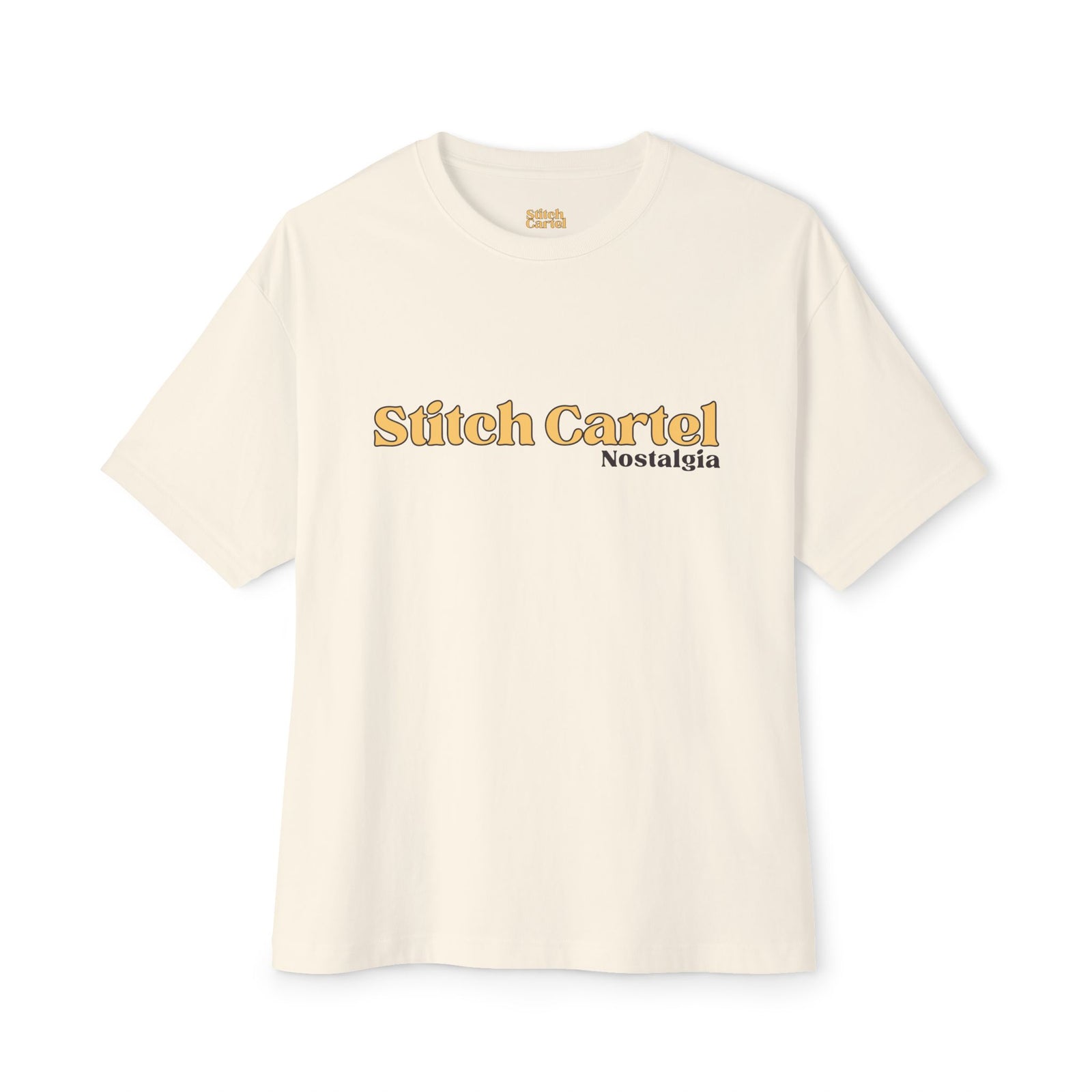 Womans yellow and black 70s Nostalgia Box Tee
