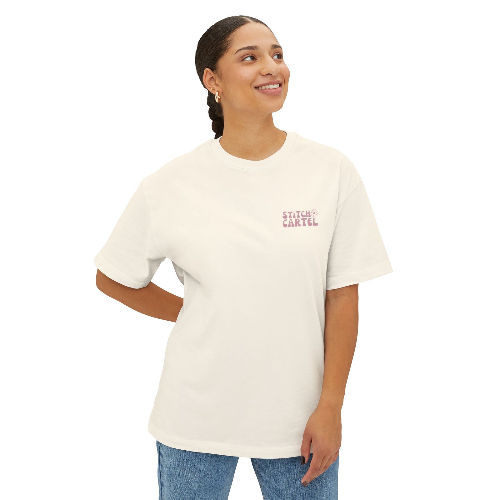 Pink Surf Naked unisex box Tee