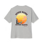 Unisex Retro Waves black design Oversized Boxy Tee