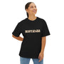 Mens 90s nostalgia beige design Oversized Boxy Tee