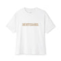 Mens 90s nostalgia beige design Oversized Boxy Tee