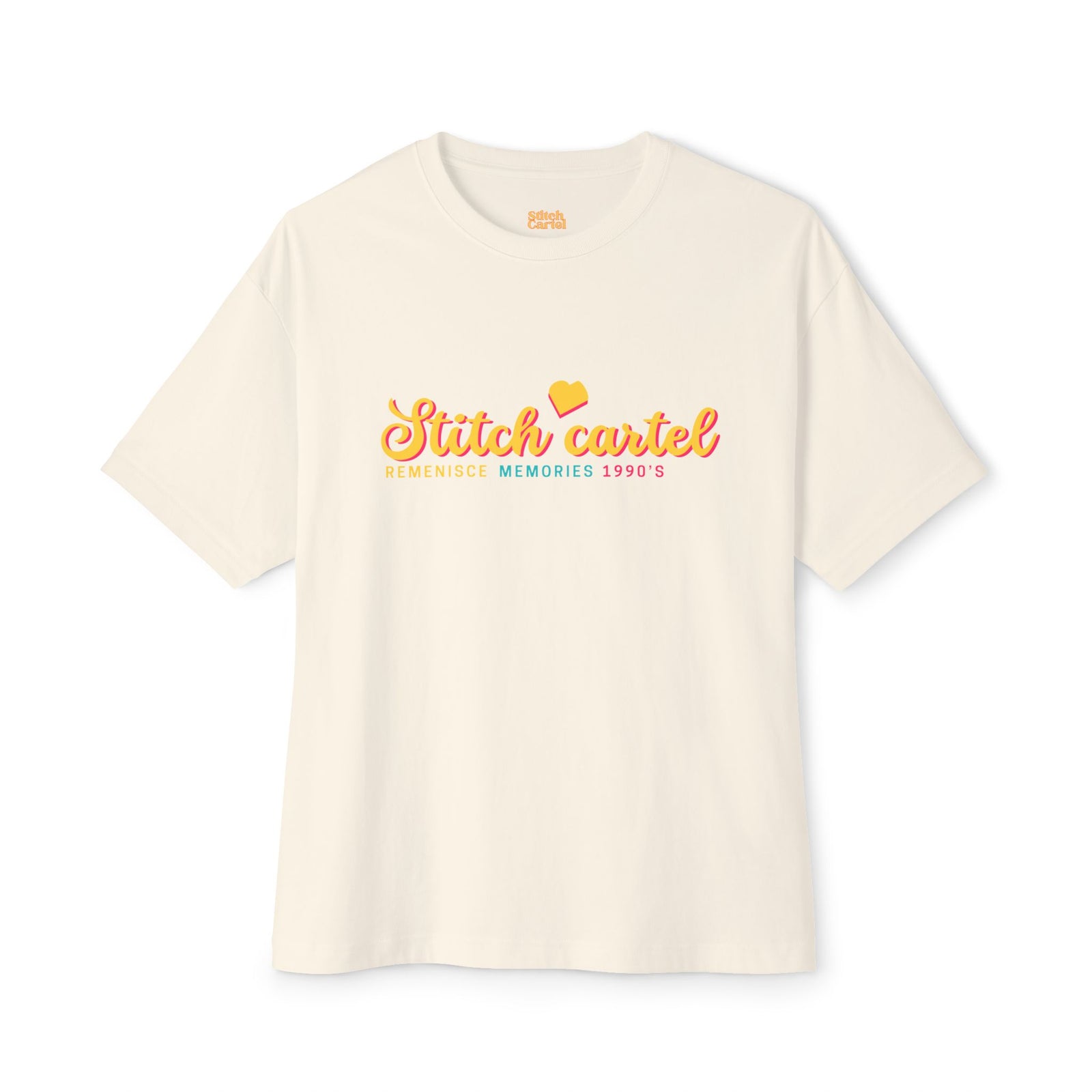 90s Yellow design Nostalgia Oversized Tee