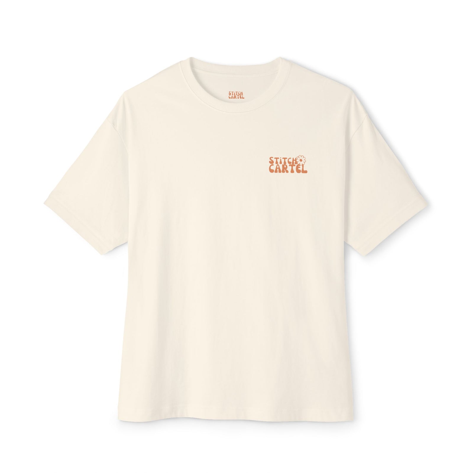 Surf naked orange design Unisex Oversized Boxy Tee