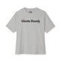 Ghetto beach black design over sized Vintage Box Tee