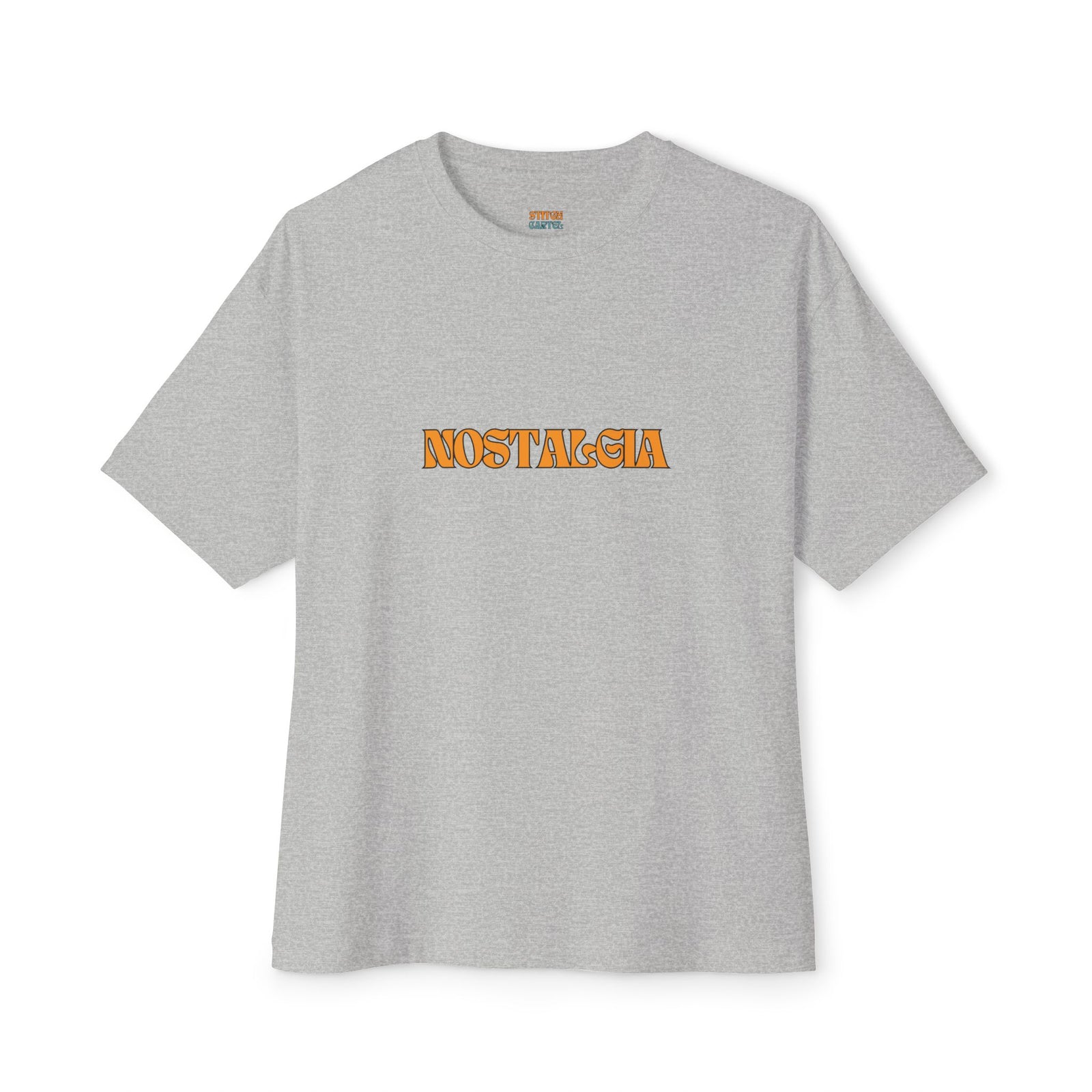 90s mens orange design Nostalgia Box Tee