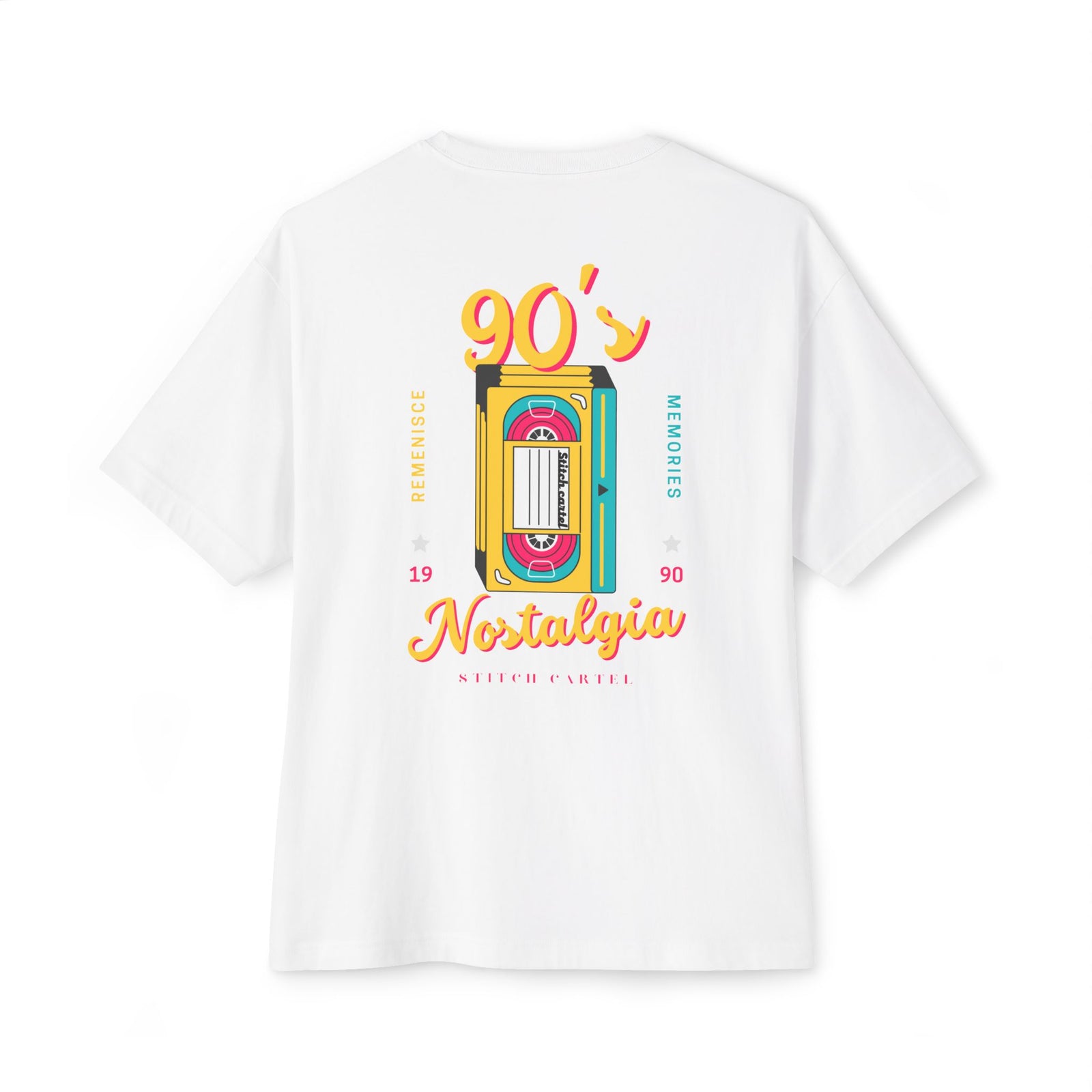 90s Yellow design Nostalgia Oversized Tee