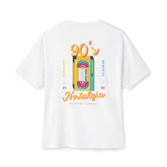 90s Yellow design Nostalgia Oversized Tee