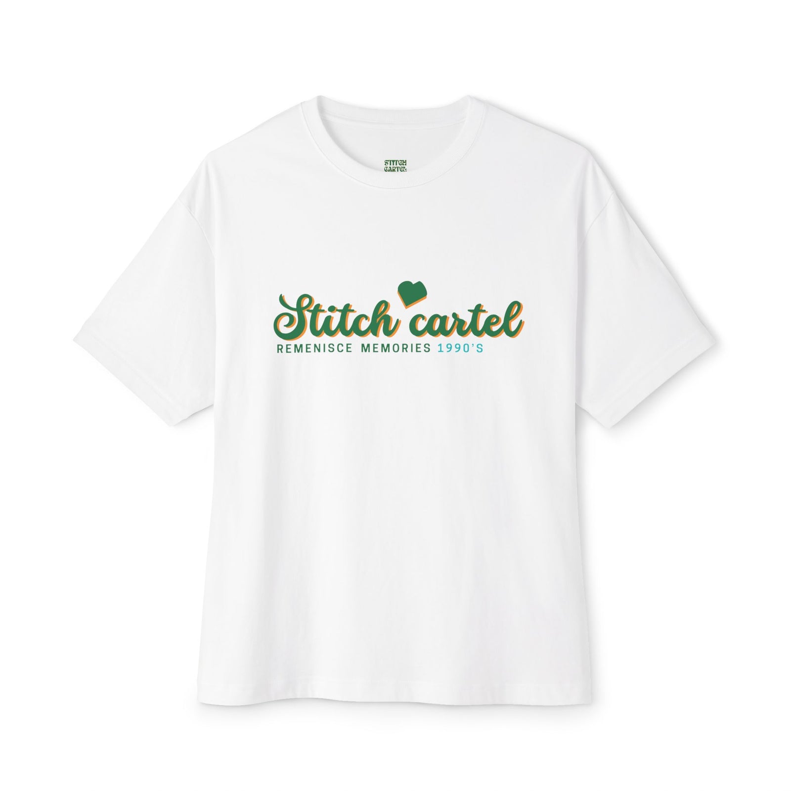 90s green design Nostalgia Oversized Tee