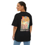 Womans 70’s nostalgia beige design Oversized Boxy Tee