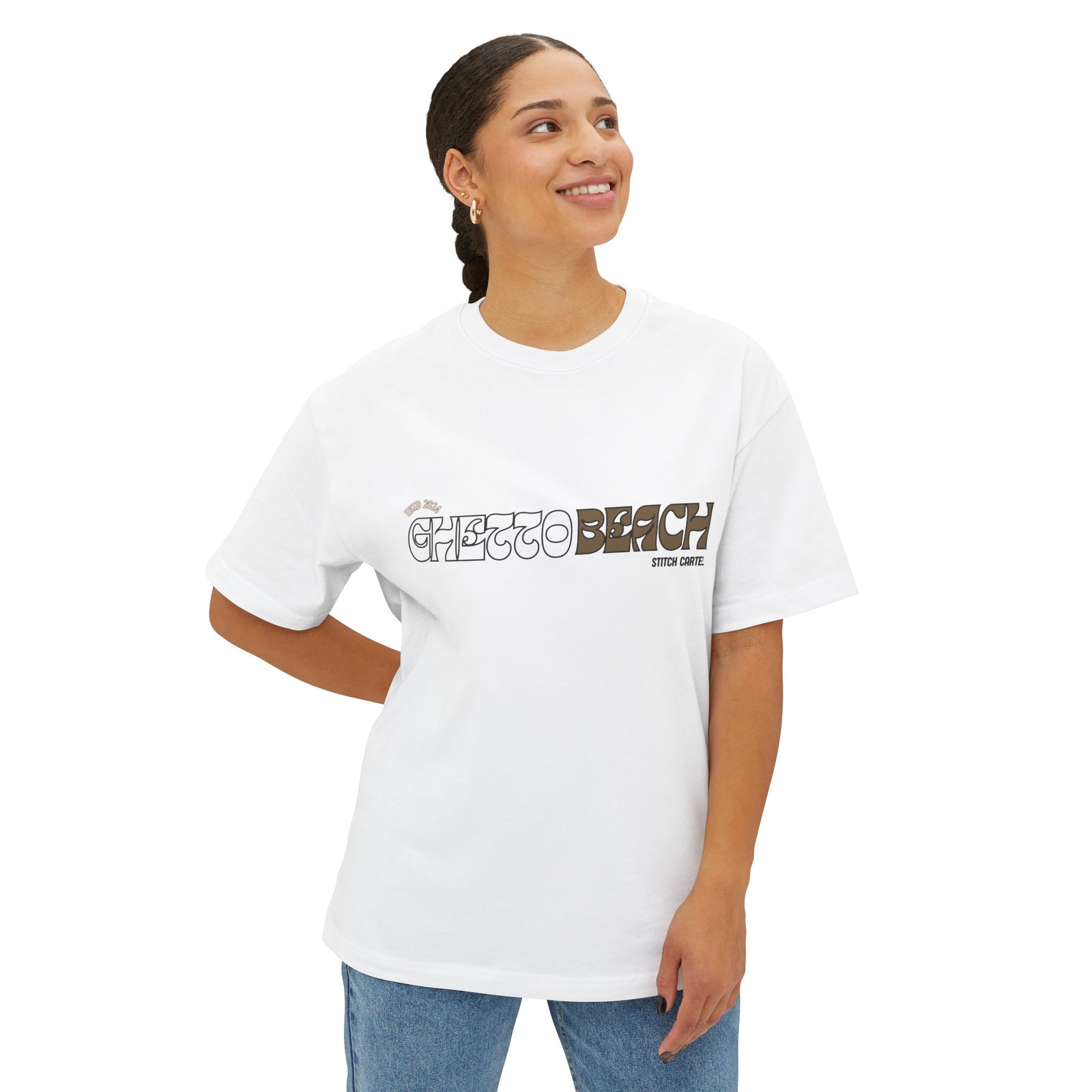 Ghetto beach basic ARCH Unisex Oversized Boxy Tee