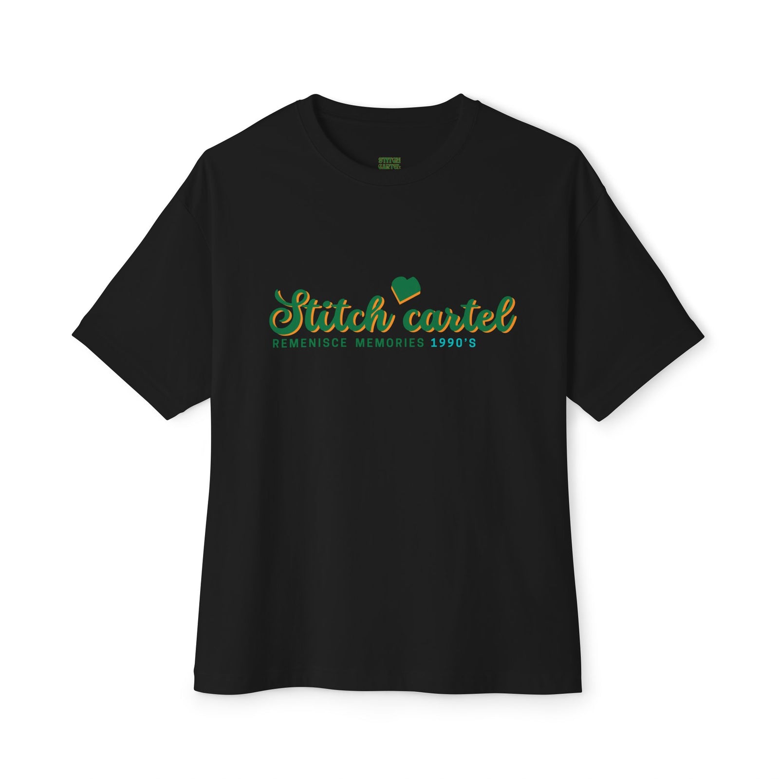 90s green design Nostalgia Oversized Tee