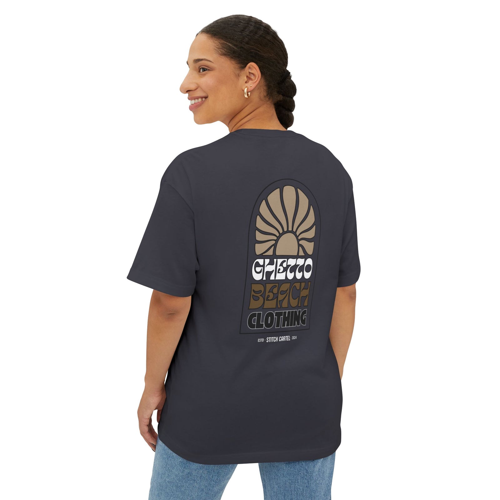 Ghetto beach basic ARCH Unisex Oversized Boxy Tee