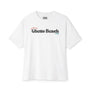Ghetto beach black design over sized Vintage Box Tee