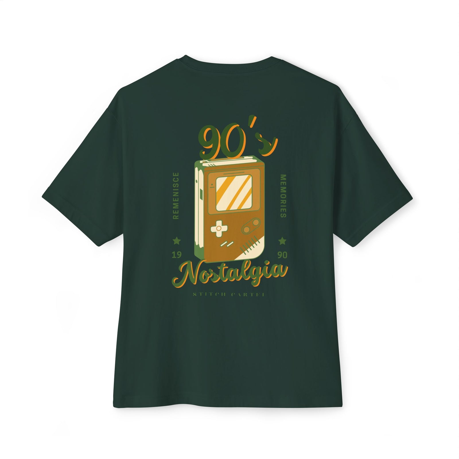 90s green design Nostalgia Oversized Tee