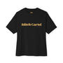 Womans yellow and black 70s Nostalgia Box Tee