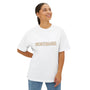 Mens 90s nostalgia beige design Oversized Boxy Tee