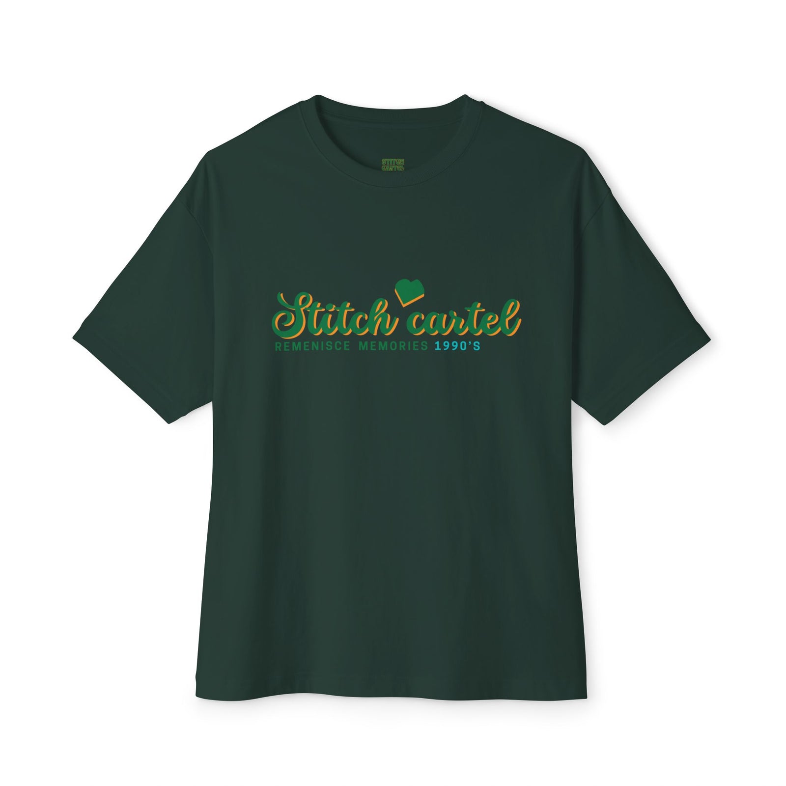 90s green design Nostalgia Oversized Tee