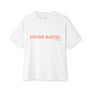 Unisex Retro Waves pink design Oversized Boxy Tee