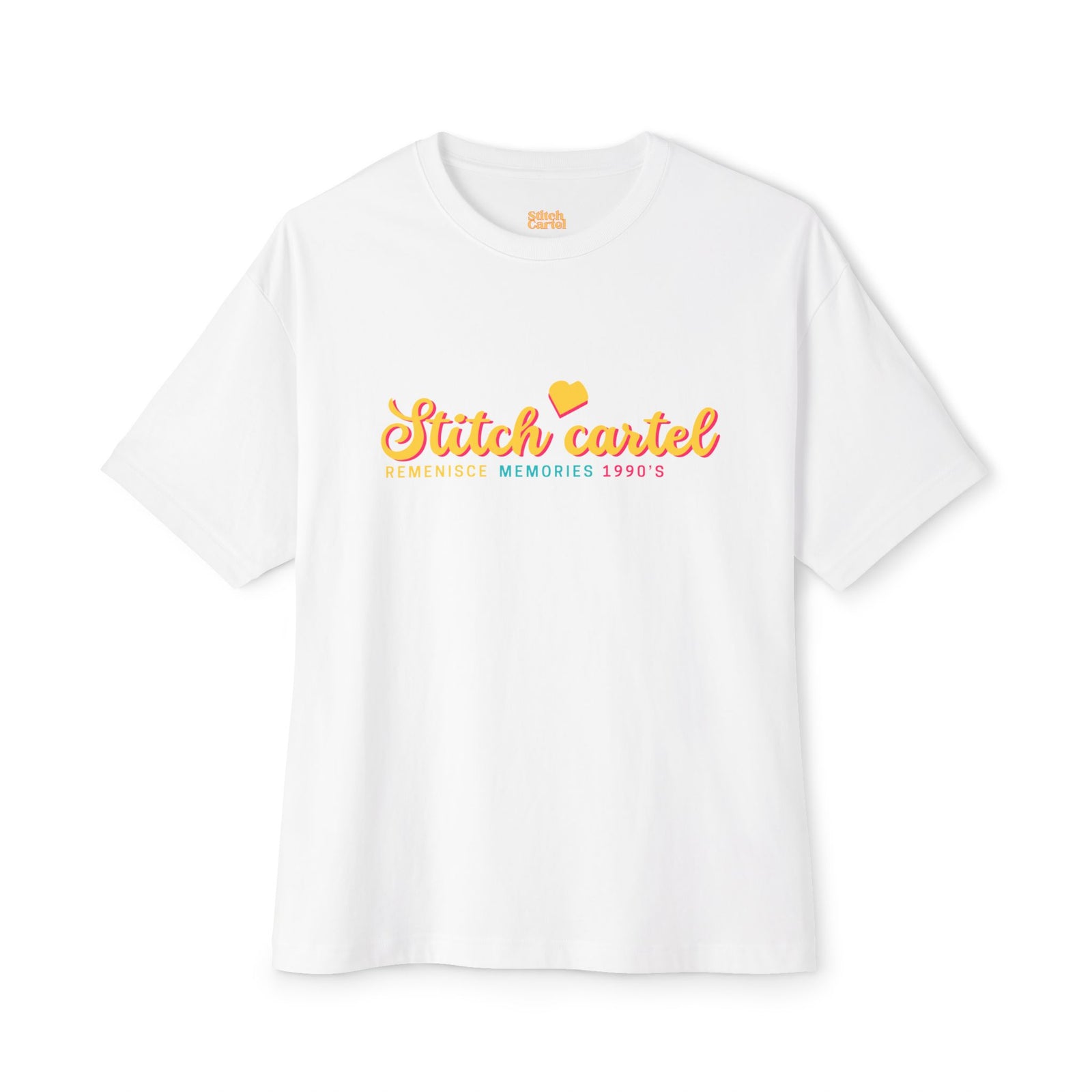 90s Yellow design Nostalgia Oversized Tee