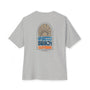Ghetto beach basic orange and blue design Unisex Oversized Boxy Tee