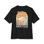 Womans 70’s nostalgia beige design Oversized Boxy Tee