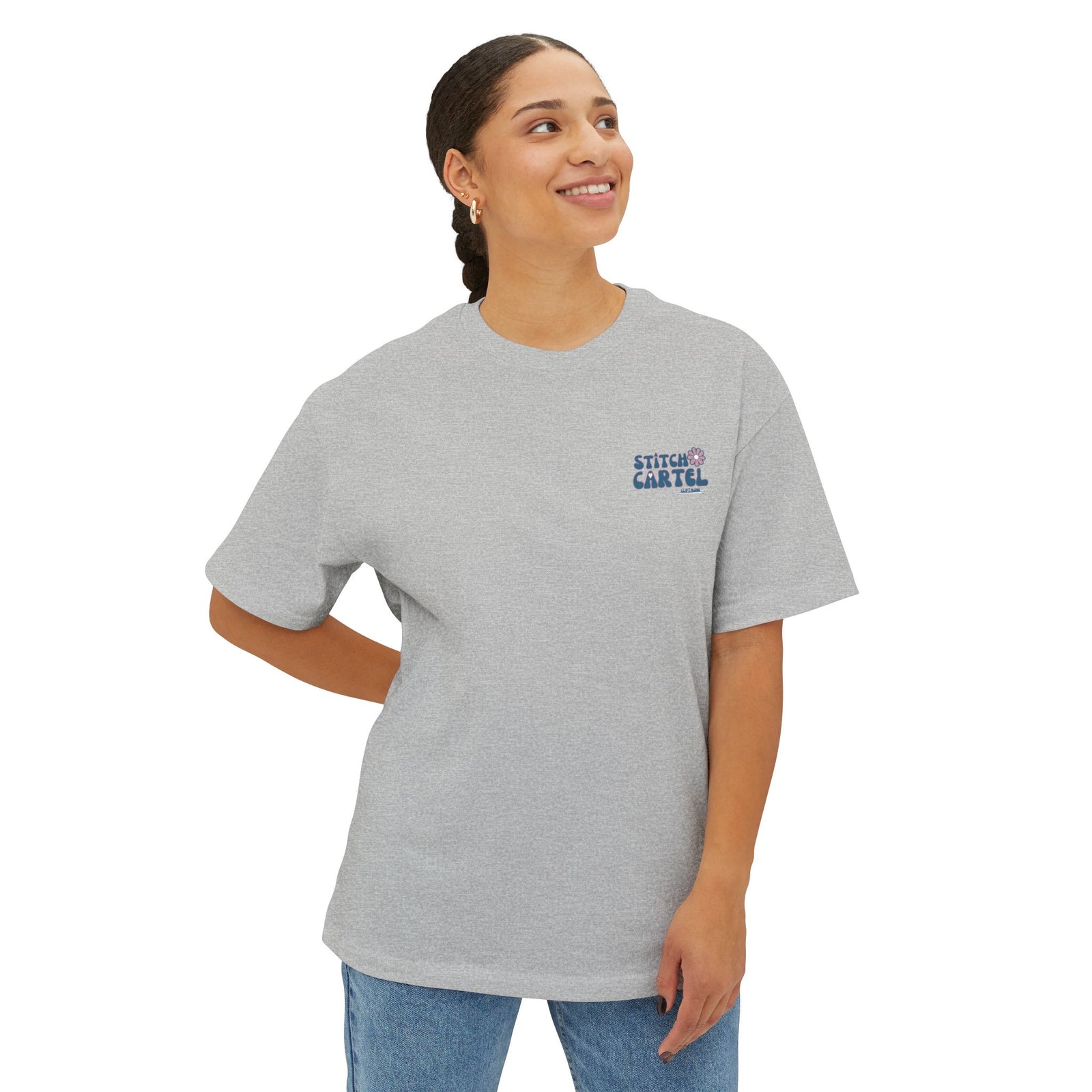 Pink and Blue Surf Naked box Tee