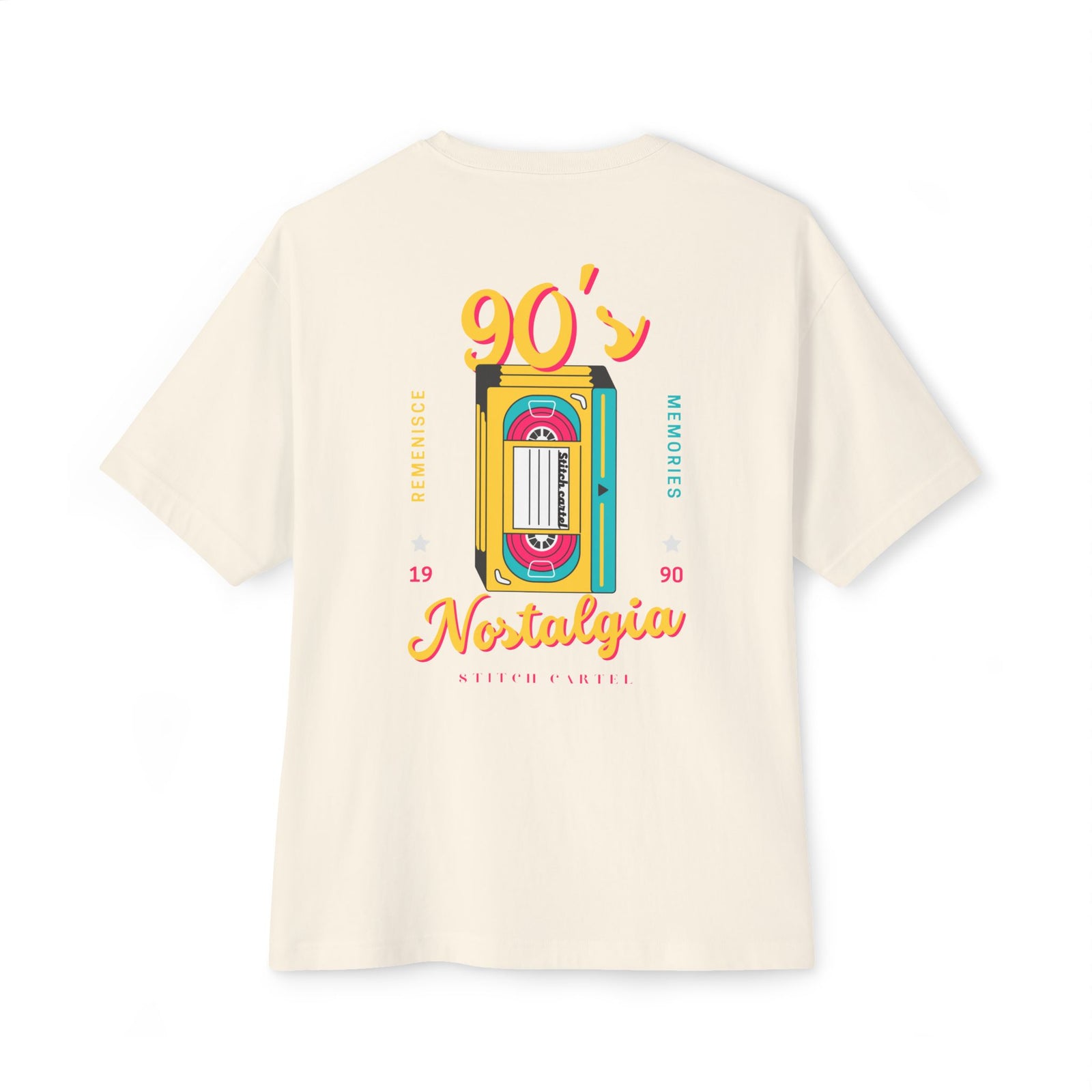 90s Yellow design Nostalgia Oversized Tee