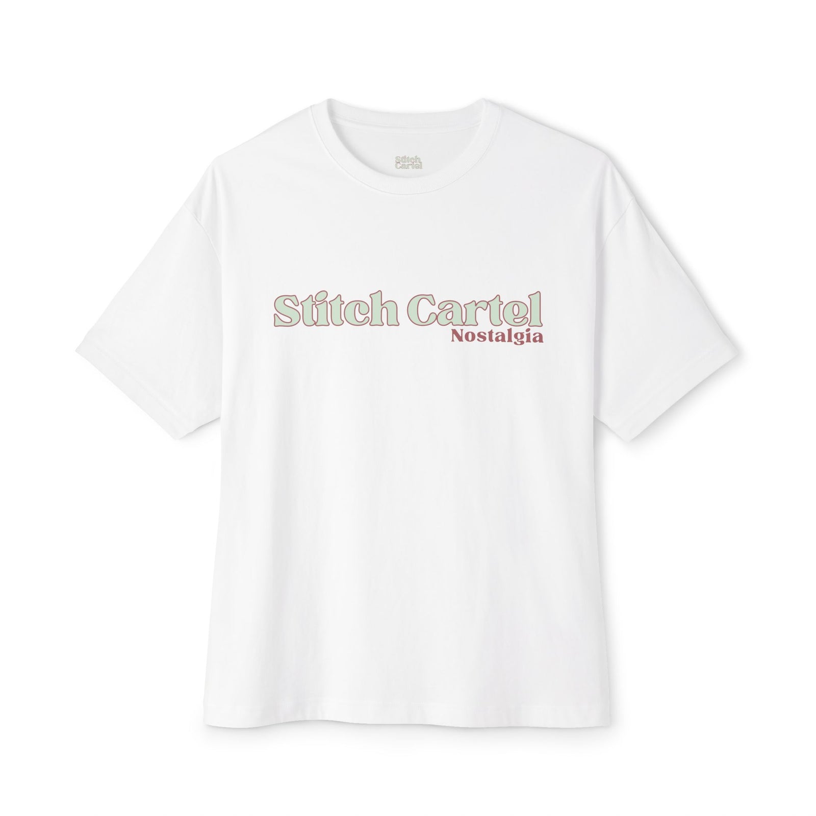 Womans 70’s nostalgia beige design Oversized Boxy Tee