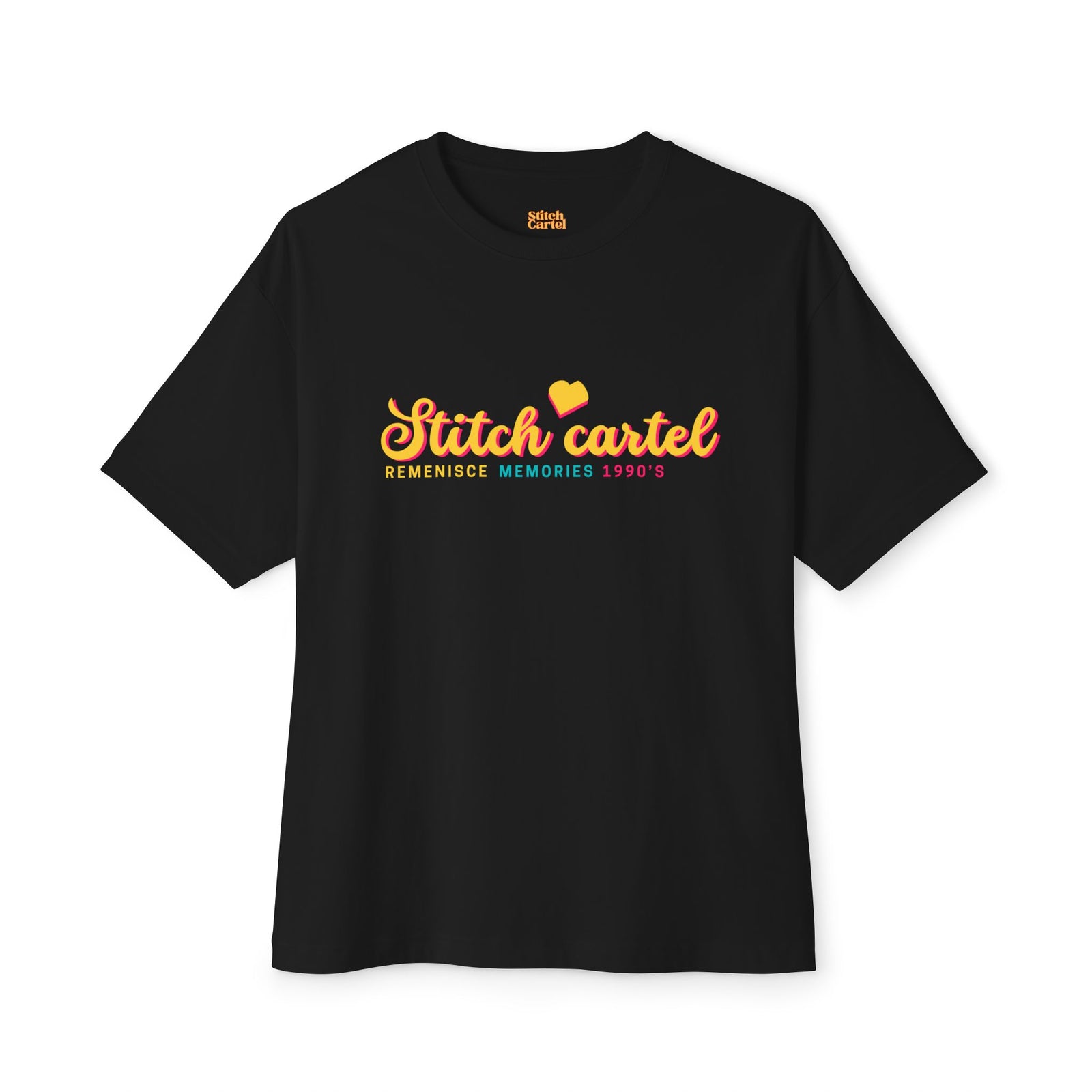 90s Yellow design Nostalgia Oversized Tee