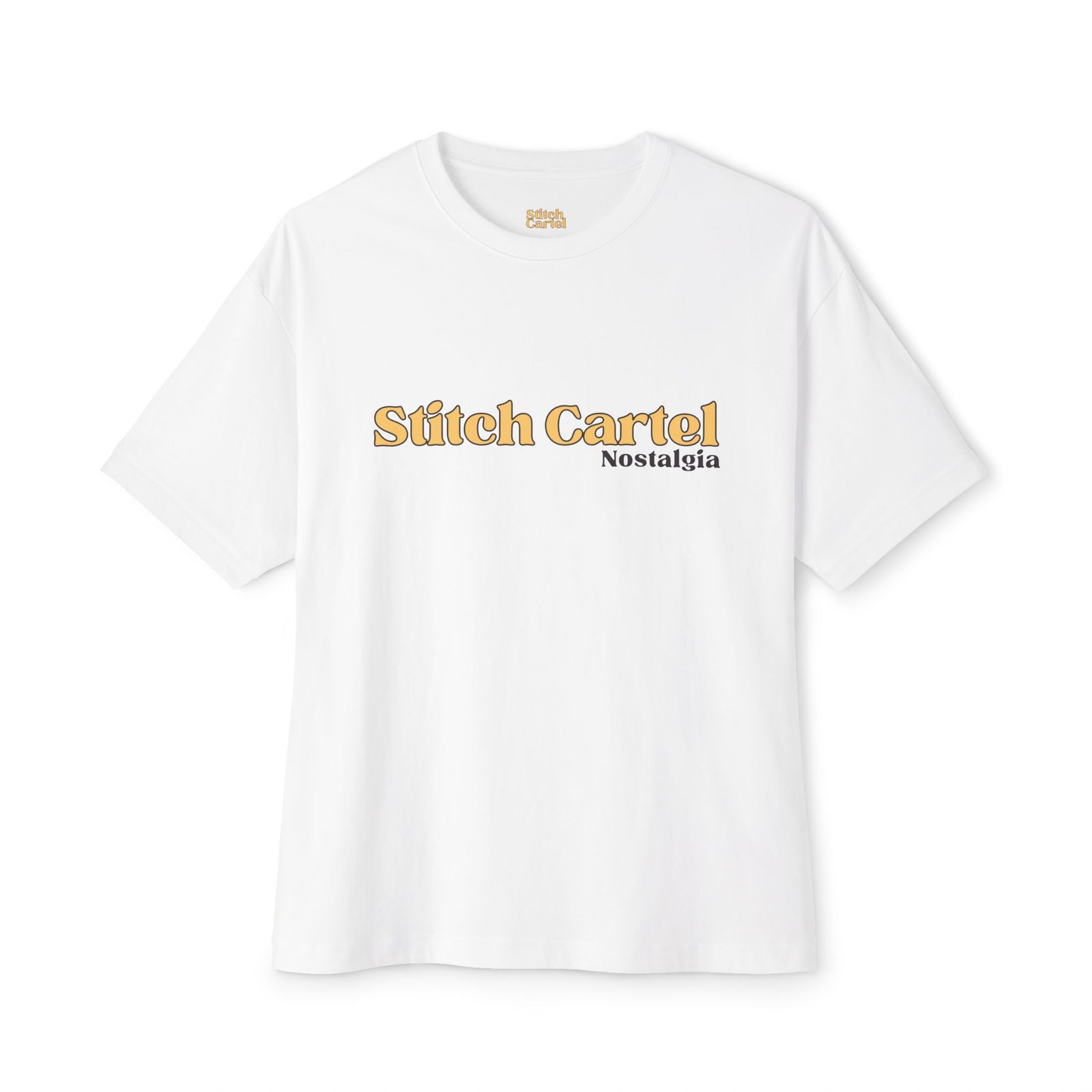 Womans yellow and black 70s Nostalgia Box Tee
