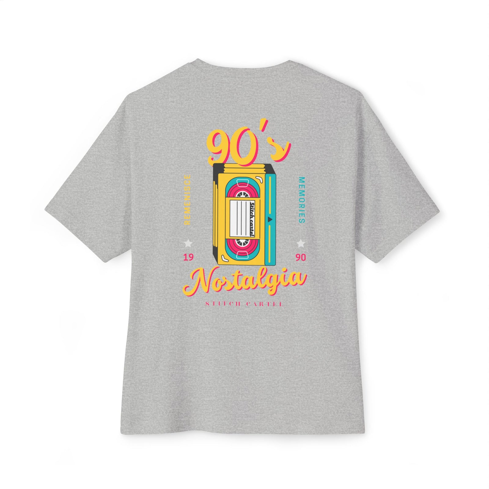 90s Yellow design Nostalgia Oversized Tee