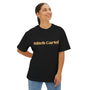 Womans yellow and black 70s Nostalgia Box Tee