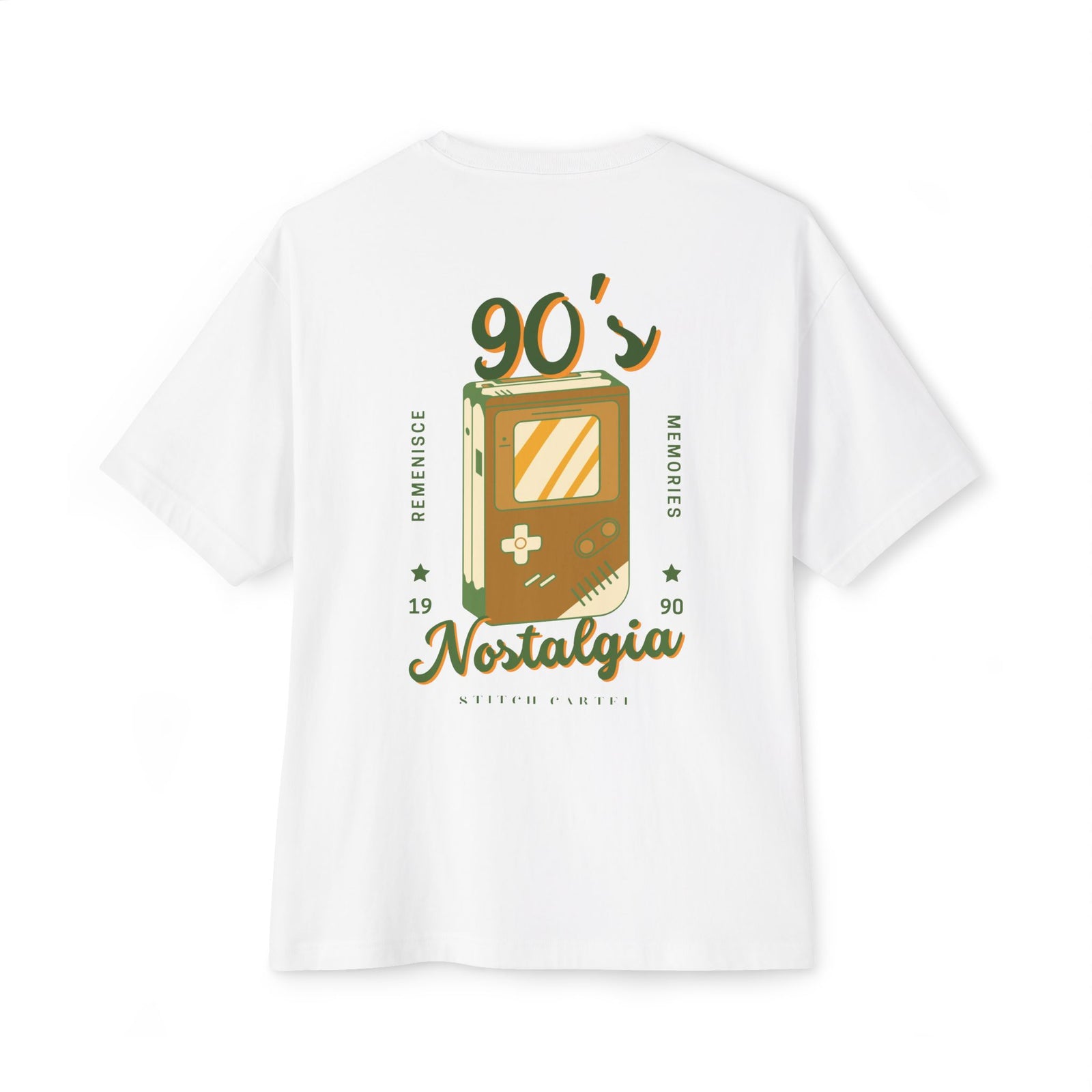 90s green design Nostalgia Oversized Tee