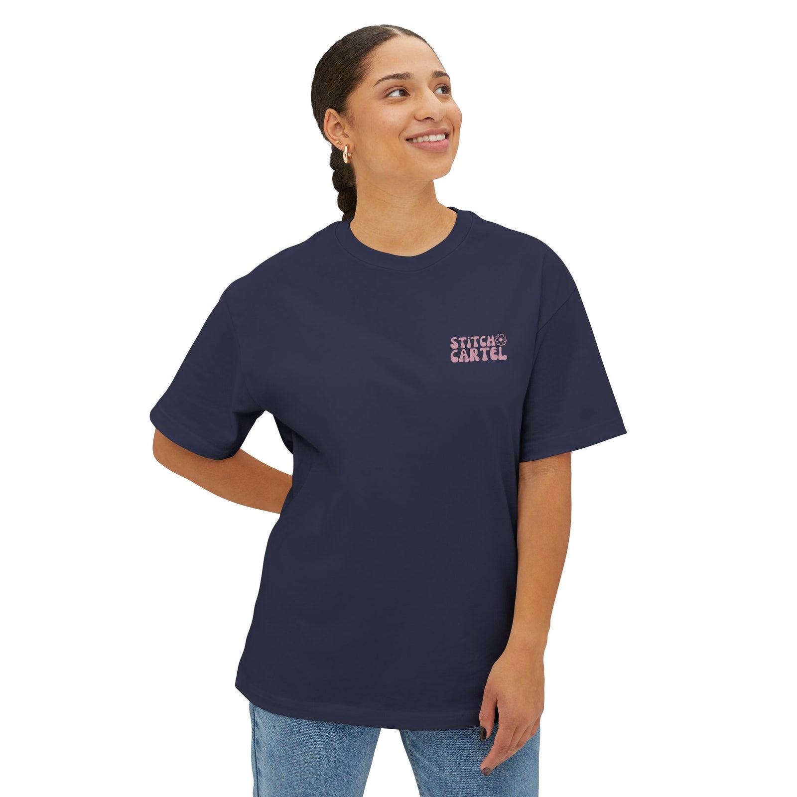 Pink Surf Naked unisex box Tee