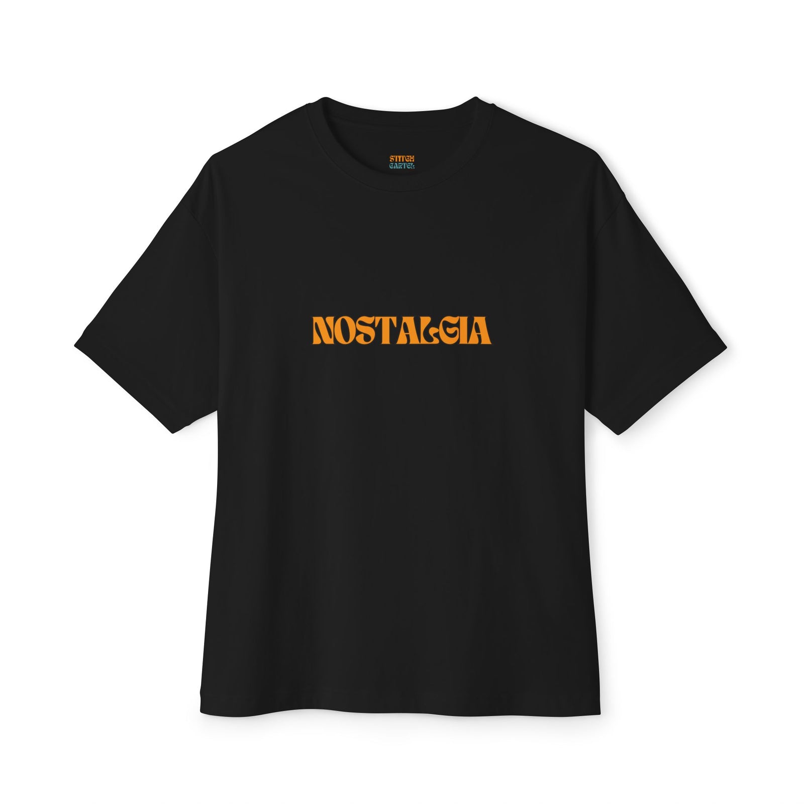 90s mens orange design Nostalgia Box Tee