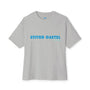Unisex Retro Waves blue design Oversized Boxy Tee