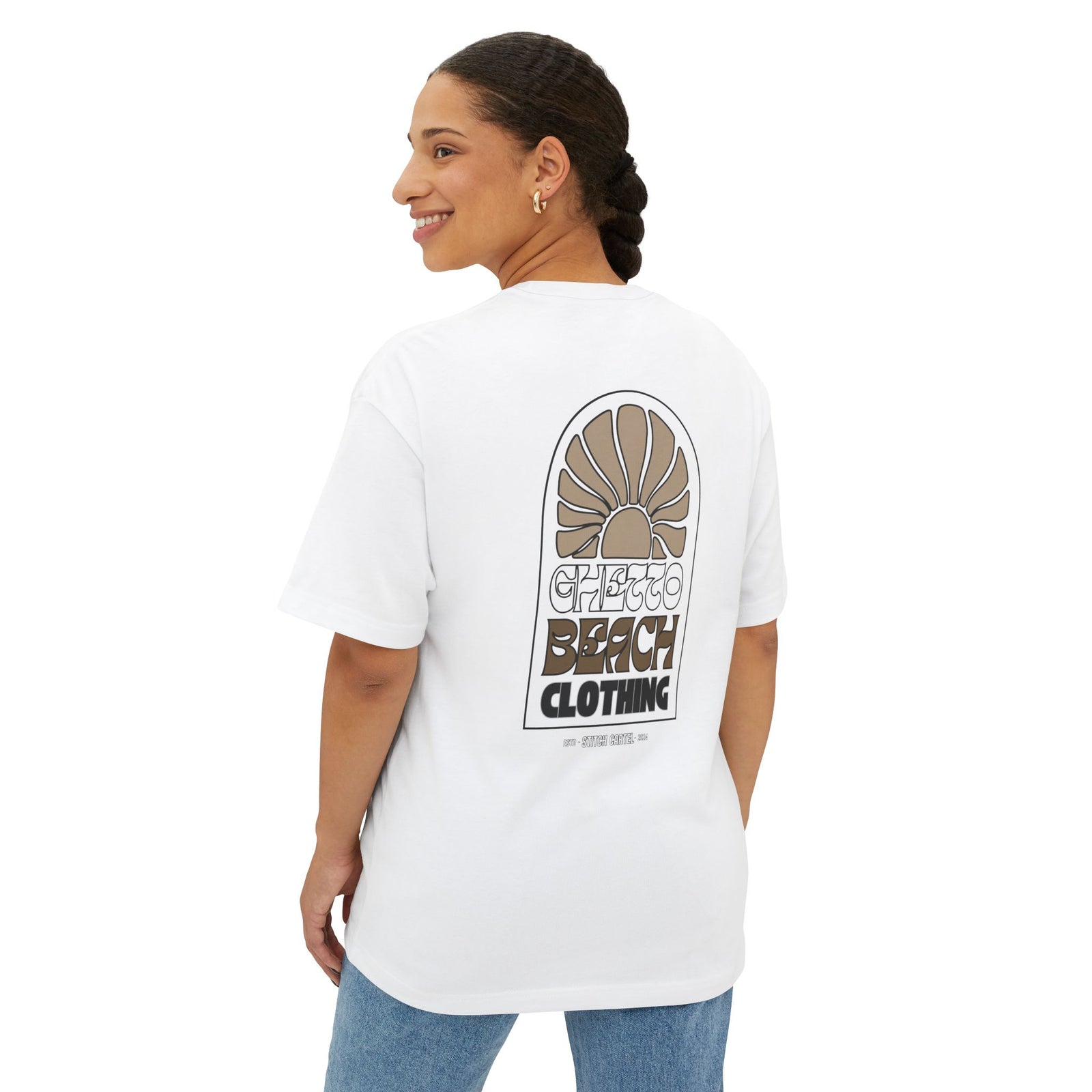 Ghetto beach basic ARCH Unisex Oversized Boxy Tee