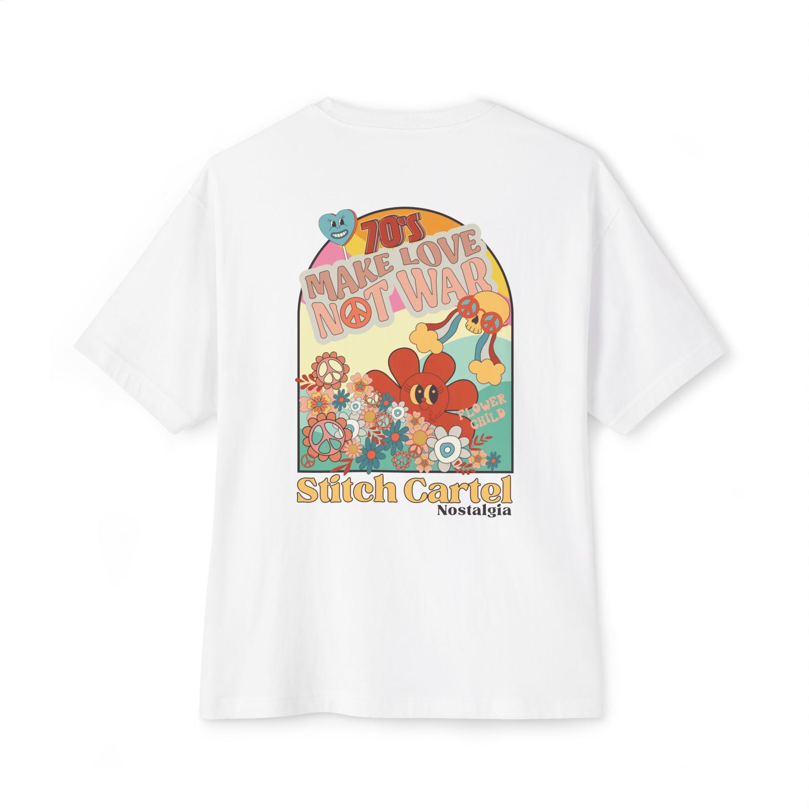 Womans yellow and black 70s Nostalgia Box Tee