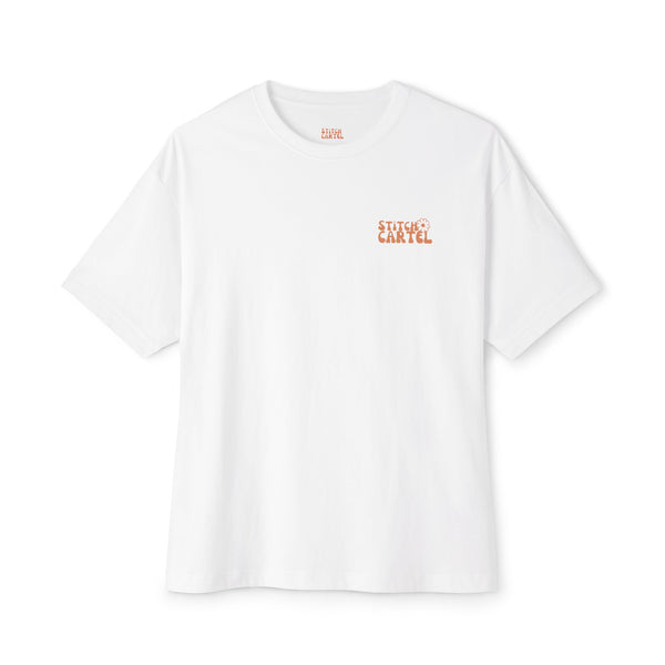 Surf naked orange design Unisex Oversized Boxy Tee